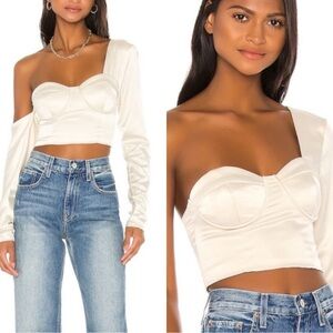 OW INTIMATES x Revolve Olivia Satin Bra Bustier Blouse Top